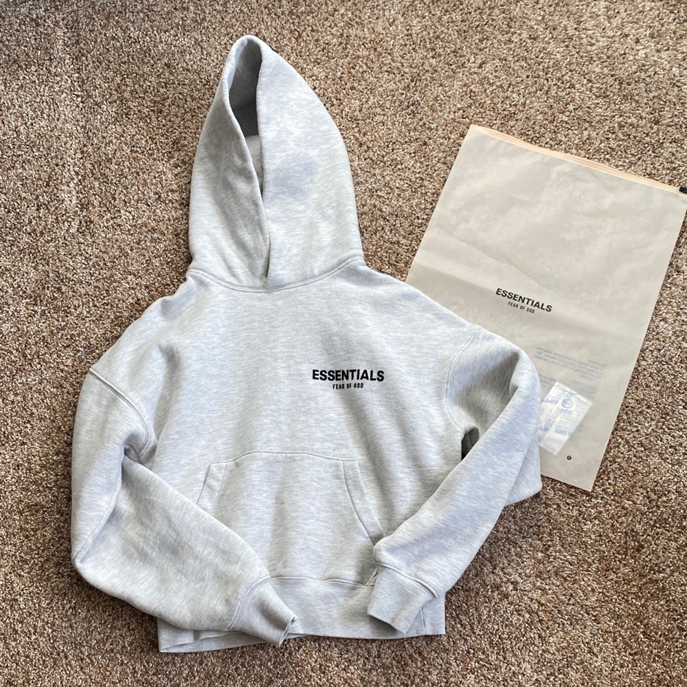 Essentials Light Gray Hoodie